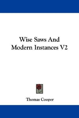 Wise Saws And Modern Instances V2