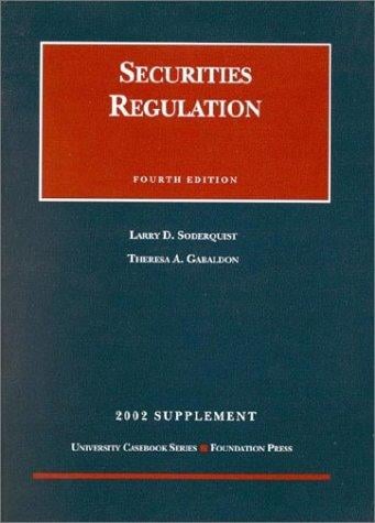 Supplement to Securities Regulation