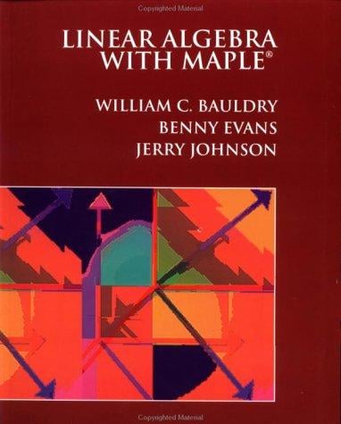 Linear algebra with Maple