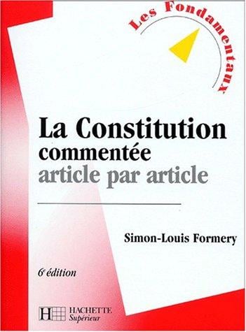 La Constitution Commentee