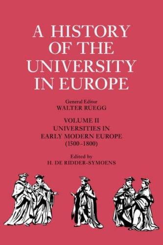 Universities in early modern Europe, 1500-1800