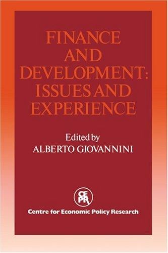 Finance and Development: Issues and Experience