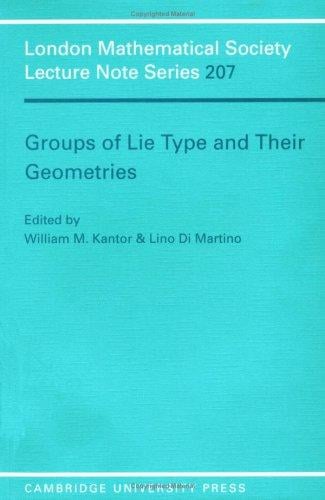 Groups of Lie type and their geometries: Como, 1993