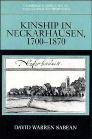 Kinship in Neckarhausen, 1700-1870