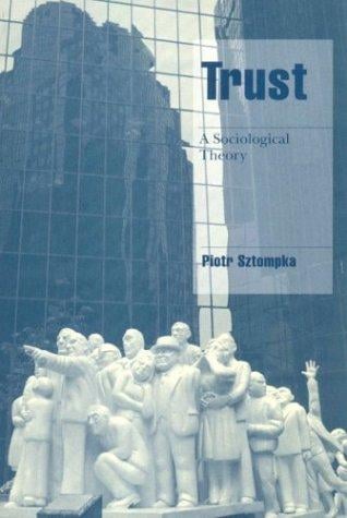 Trust: A Sociological Theory (Cambridge Cultural Social Studies)