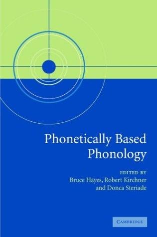 Phonetically based phonology