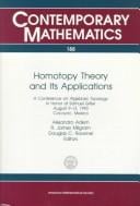 Homotopy theory and its applications: a conference on algebraic topology in honor of Samuel Gitler, August 9-13, 1993, Cocoyoc, Mexico
