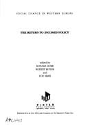 The Return to incomes policy