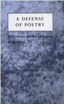 A defense of poetry: reflectionson the occasion of writing