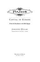 Paris, Capital of Europe: from the Revolution to the Belle Epoque