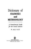 Dictionary of statistics and methodology: a non-technical guide for the social sciences.