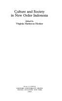 Culture and society in new order Indonesia