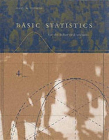 Basic Statistics for Behavioral Science