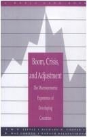 Boom, crisis, and adjustment: the macroeconomic experience of developing countries