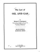 The law of oil and gas