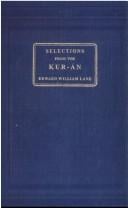 Selections from the Kur-án