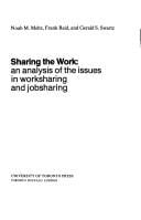 Sharing the work: an analysis of the issues in worksharing and jobsharing