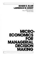 Microeconomics for managerial decision making