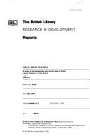 Public library research: a study of the development and current state of public library research in Great Britain