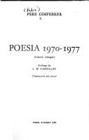 Poesía 1970-1977