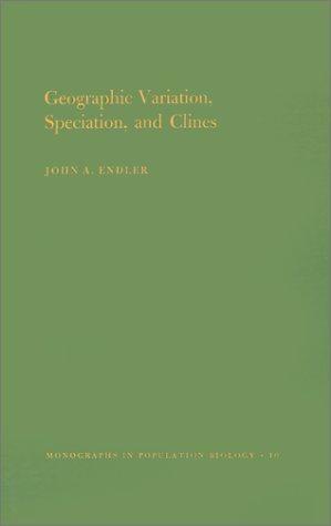 Geographic variation, speciation, and clines