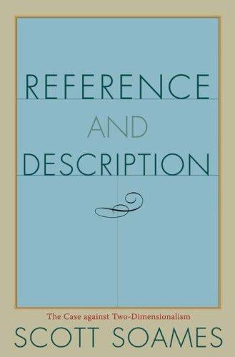Reference and Description: The Case against Two-Dimensionalism