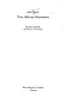 Two African statesmen: Kaunda of Zambia and Nyerere of Tanzania