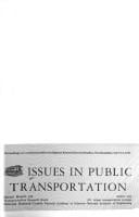 Issues in public transportation: proceedings of a conference