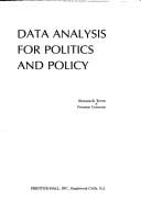 Data analysis for politics and policy
