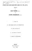 Pseudo-Shakespearian plays.