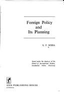 Foreign policy and its planning