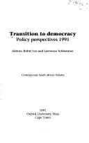 Transition to democracy: policy perspectives 1991