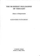 Buddhist philosophy of thought: essays in interpretation