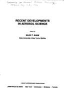 Recent Developments in Aerosol Science