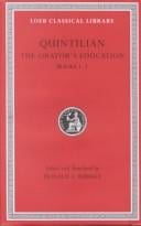 The Orator's Education, I, Books 1-2 (Loeb Classical Library)