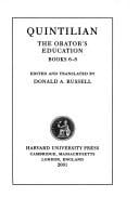 Quintilian: The Orator's Education, III, Books 6-8 (Loeb Classical Library No. 126)