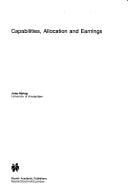 Capabilities, Allocation and Earnings