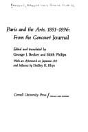 Paris and the arts, 1851-1896: from the Goncourt Journal.