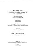 Gezer IV: The Nineteen Sixty-Nine to Seventy-One Seasons in Field Vi, the "Acropolis" (Annual of the Nelson Glueck School of Biblical Archaeology)