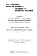 Components of change in family well-being and other analyses of the first eight years of the panel study of income dynamics