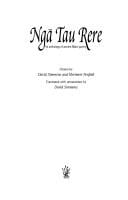 Nga Tau Rere =: An Anthology of Ancient Maori Poetry