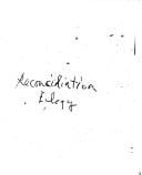 Reconciliation Elegy