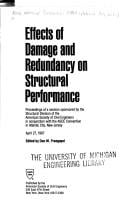 Effects of Damage and Redundancy on Structural Performance