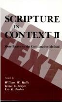 Scripture in Context 2: More Essays on the Comparative Method (Scripture in Context) (Scripture in Context)