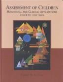 Assessment of Children: Behavioral and Clinical Applications