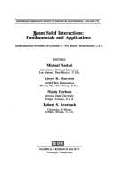 Beam Solid Interactions: Fundamentals and Applications: Symposium Held November 30-December 4, 1992, Boston, Massachusetts, U.S.A. (Materials Research Society Symposium Proceedings)
