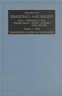 Research on Democracy and Society: Democratization in Eastern and Western Europe (Studies in Managerial and Financial Accounting)
