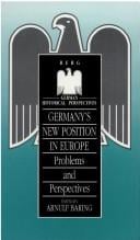 Germany's new position in Europe: problems and perspectives