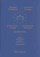 European Private Law:Sources