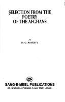 Selection from the poetry of the Afghans